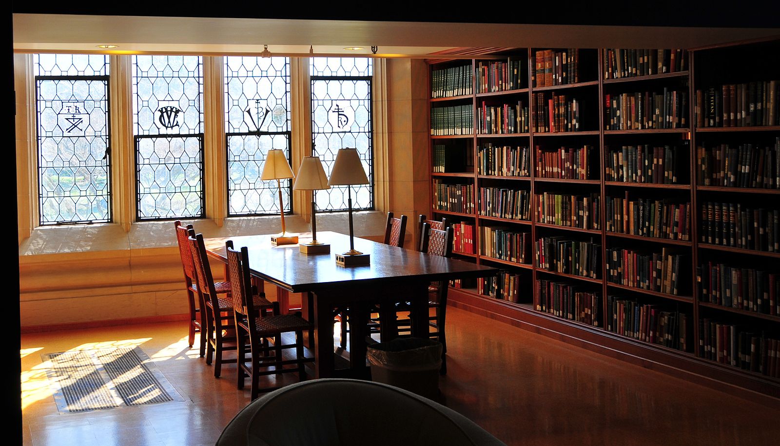 library with windows