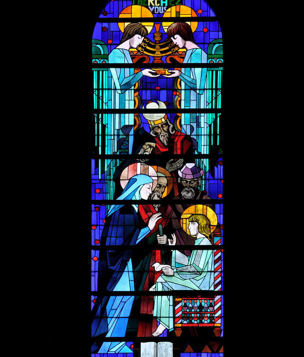 stained glass window