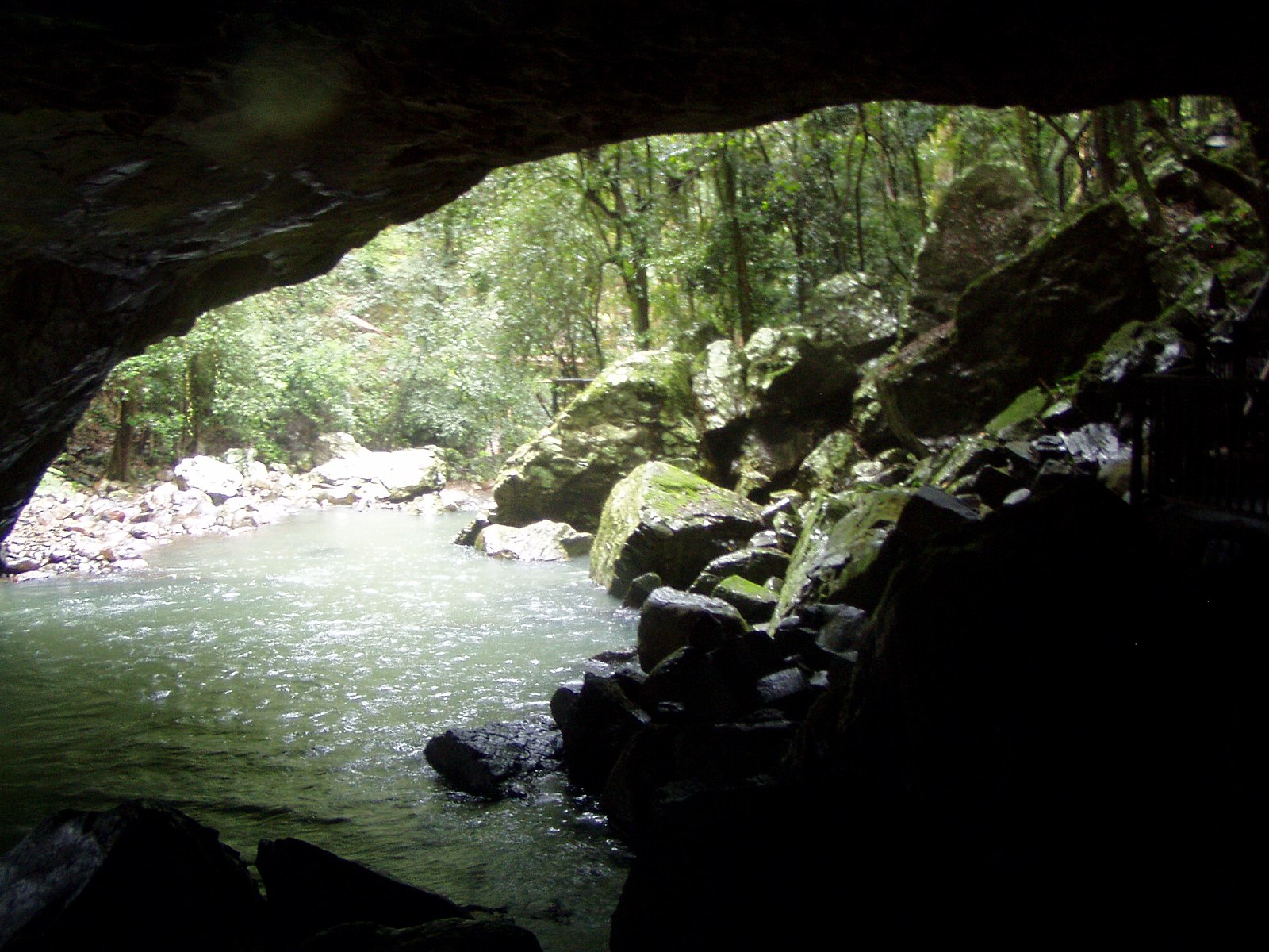 water in a cave