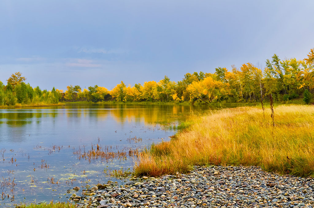 river in autumn