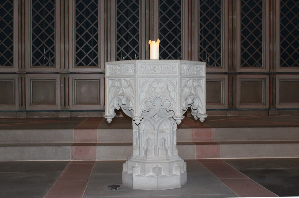 baptismal font