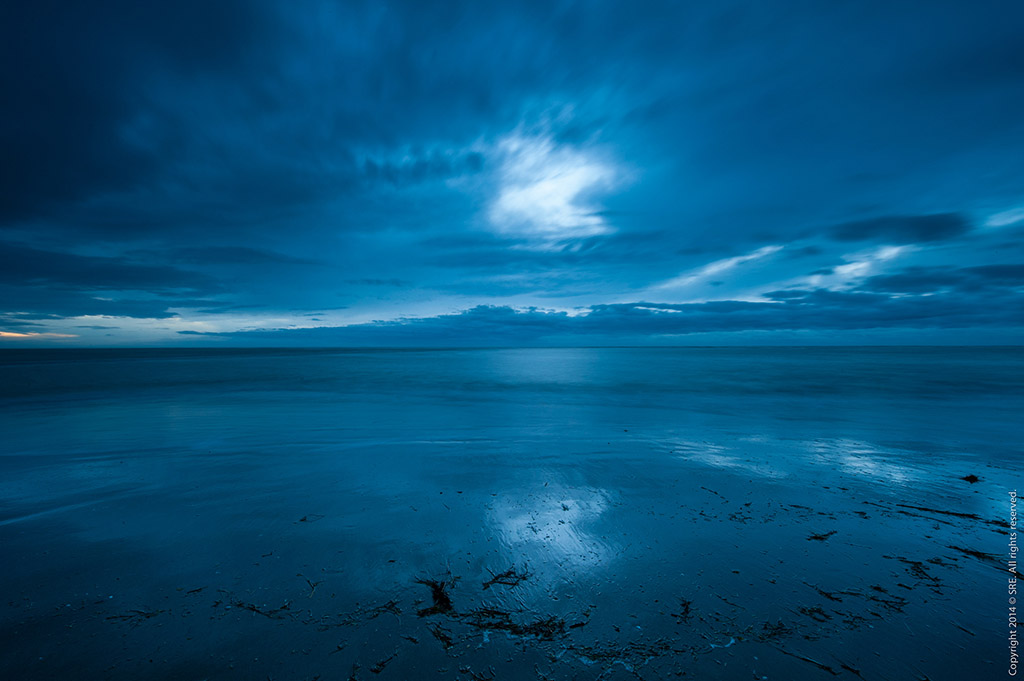 dark water and sky