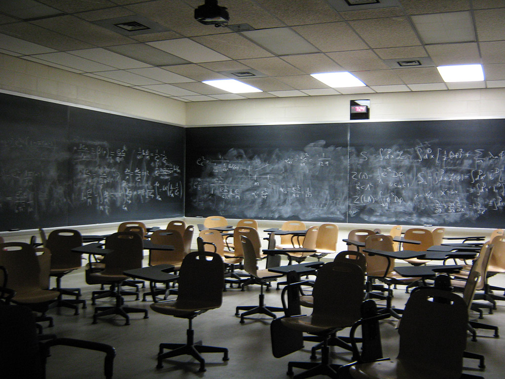 empty classroom