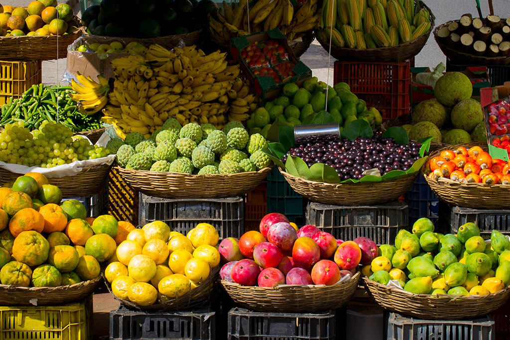 fruit for sale a a market