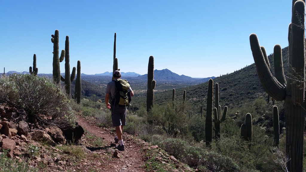 desert hiking