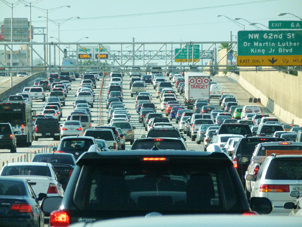 interstate traffic jam